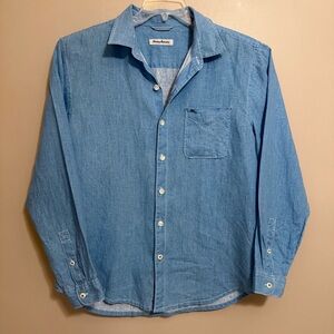 Tommy Bahama XXL Bright Blue Linen Long Sleeve EUC - Sz Tag Removed - Waikiki